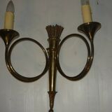 Pair of very large empire style wall lights with 2 lights