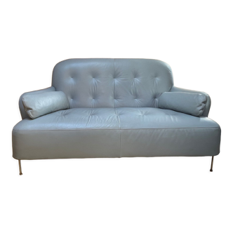 “Harry” leather sofa by Eric Jourdan, Cinna