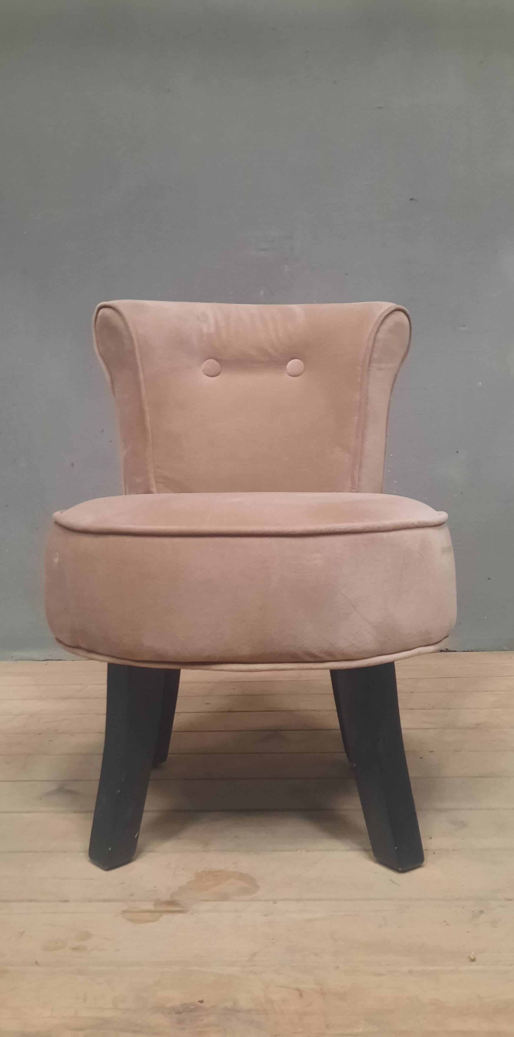 Velvet dressing table chair