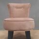 Velvet dressing table chair
