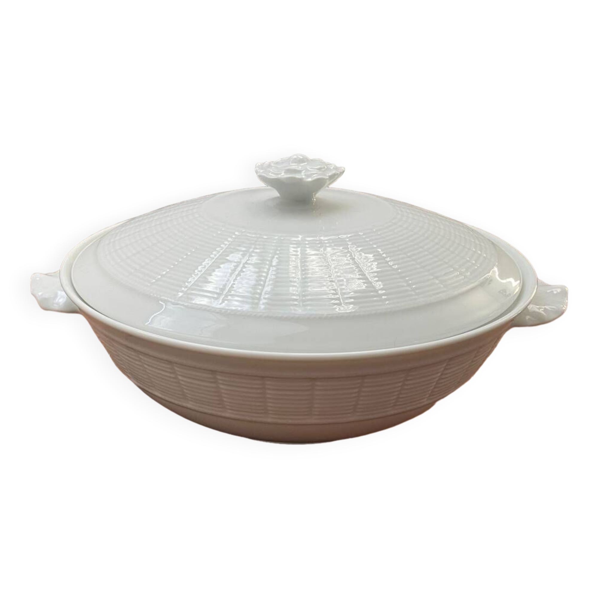 Légumier 26 cm porcelaine blanche