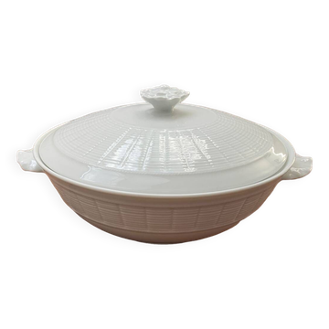 Légumier 26 cm porcelaine blanche