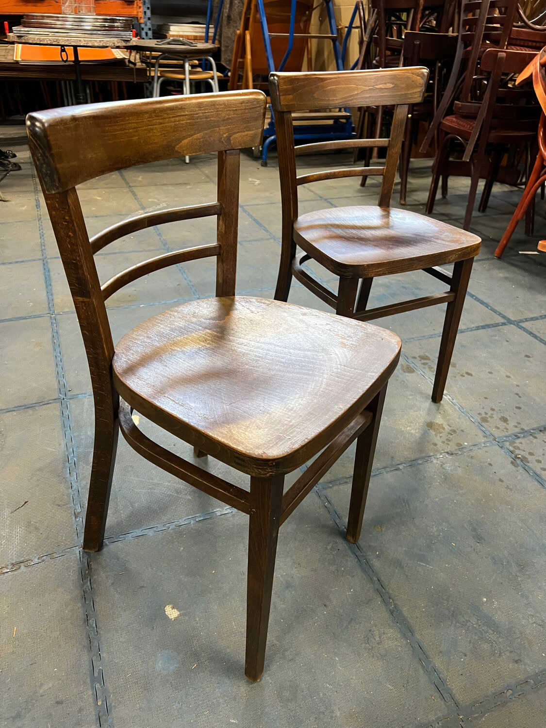 Pair of bistro chairs