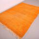 Tapis marocain vintage orange 174 x 255 cm - Tapis en laine berbère - Tapis fait main