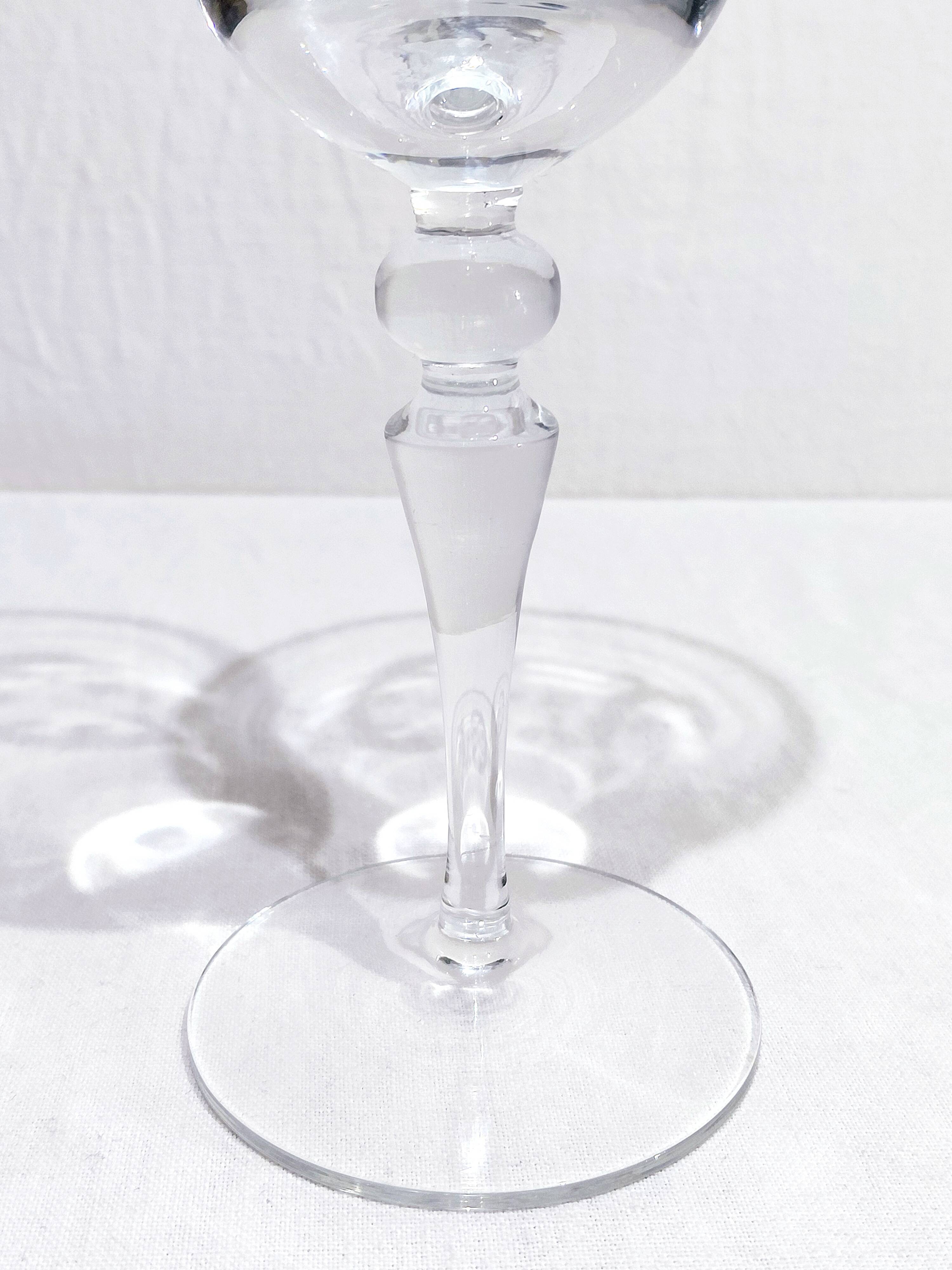 6 Monogrammed Wine Glasses C