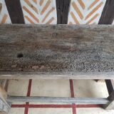 Ancien établi de menuisier bois brut