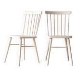 Scandinavian vintage white chairs