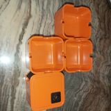 Set of ashtrays and lighter Quadro Set Consul 70s