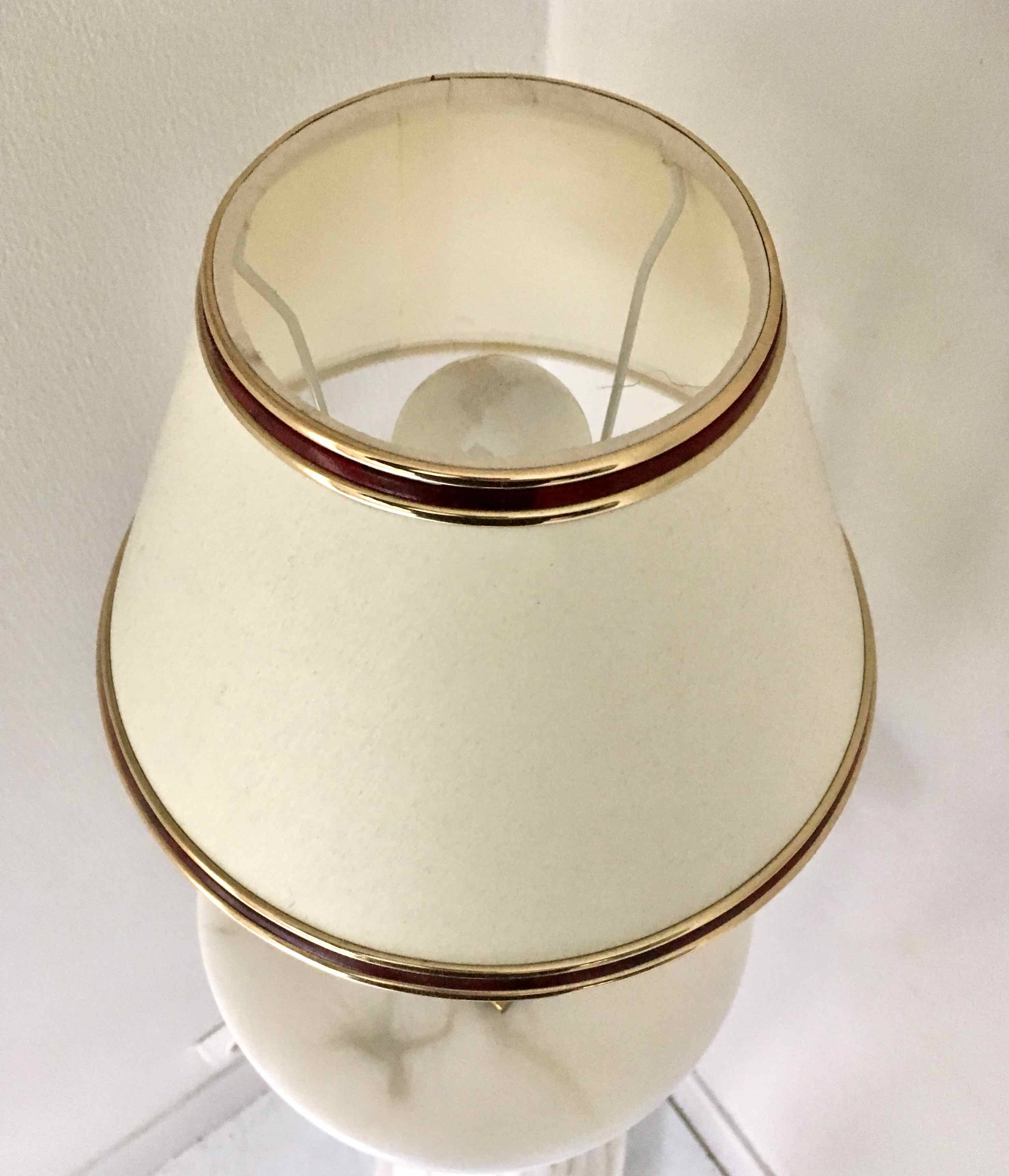Brass base bedside lamp