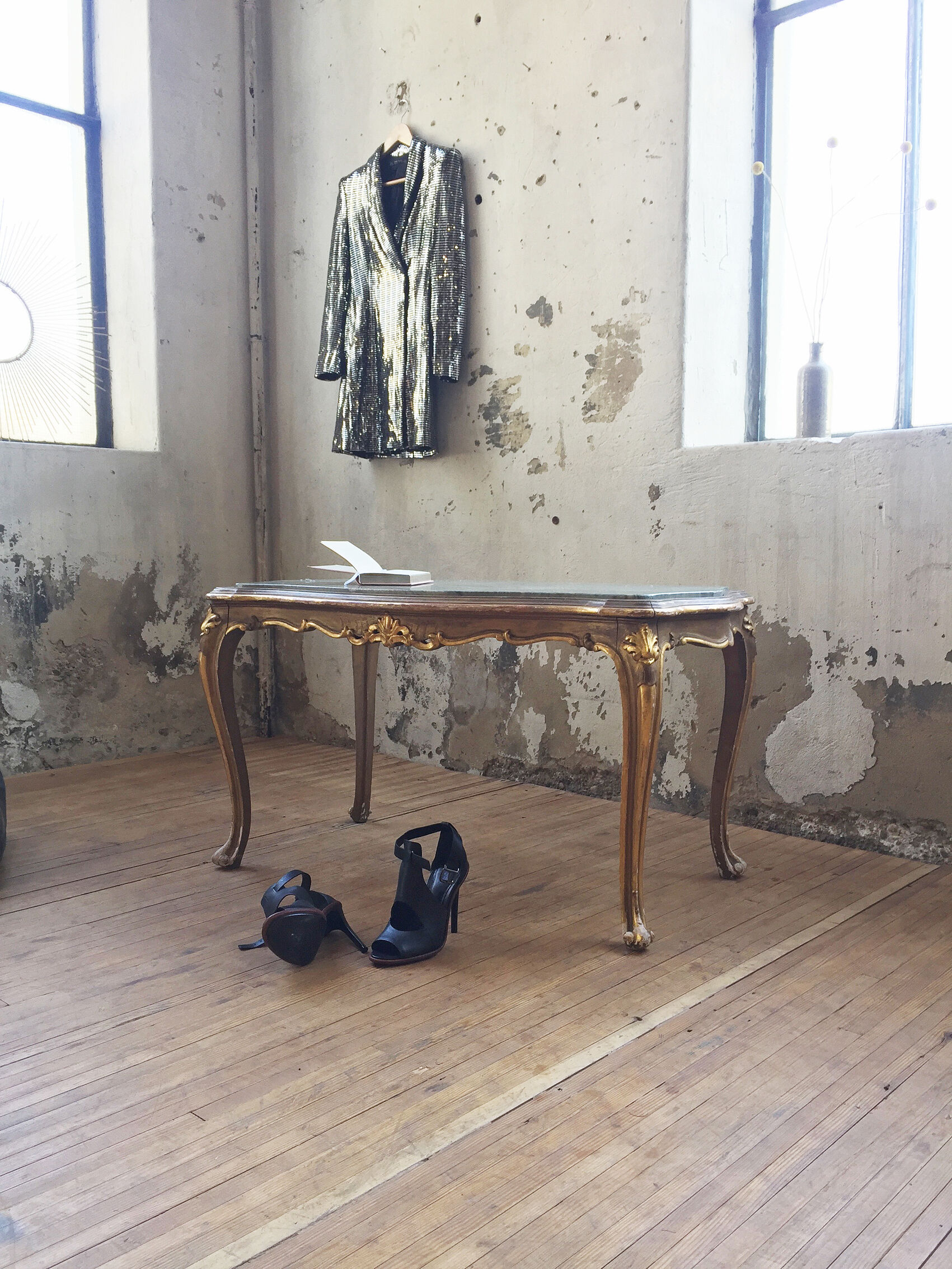 Louis XV marble coffee table
