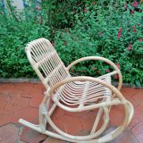 Rocking-chair child rattan