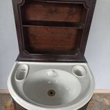 Washbasin cabinet Italy 19th century ceramic Ginori Tuscany Napoleon III