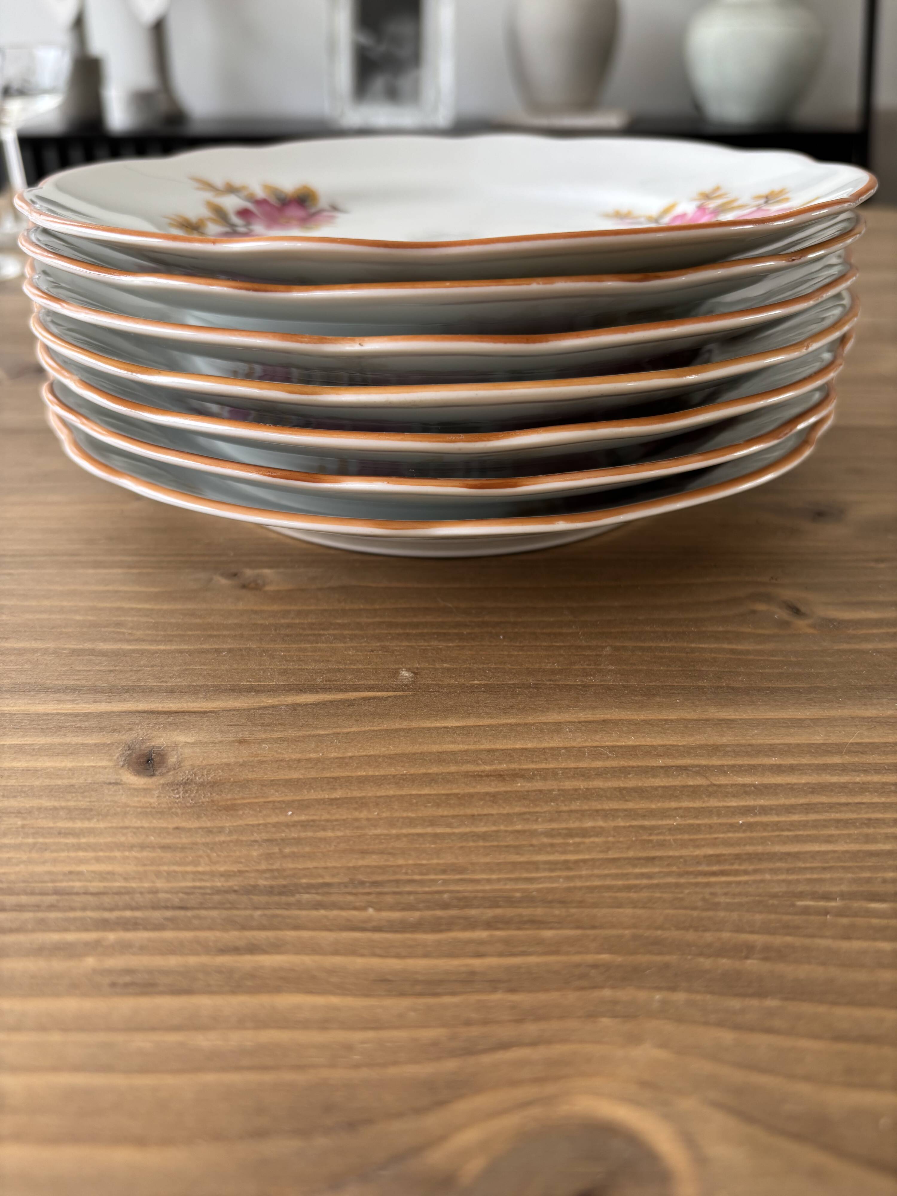 Porcelain plates