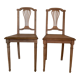 Paire de chaises cannées Art Déco