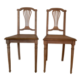 Pair of Art Deco tanned chairs