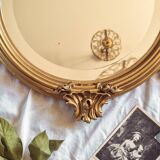 Round beveled mirror