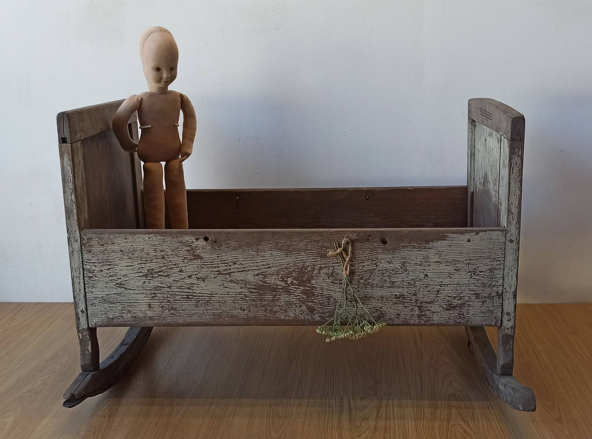 Old, antique cradle.