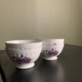Set of 4 porcelain bowls