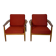 2x 1960s vintage Danish FD164 teak lounge chairs Arne Vodder for CADO