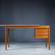 Danish teak desk by Peter Lovig Nielsen for Hedensted Mobelfabrik, 1961