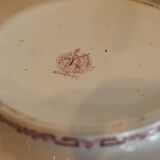 Ironstone salad bowl Moulin des loups, Athens model, red
