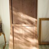 Curved display case in solid walnut, mid-20th century