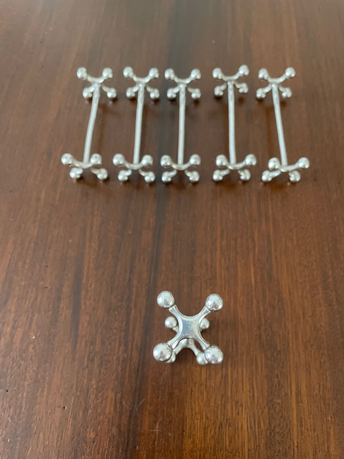 6 knife holder Christofle silver metal nineteenth century