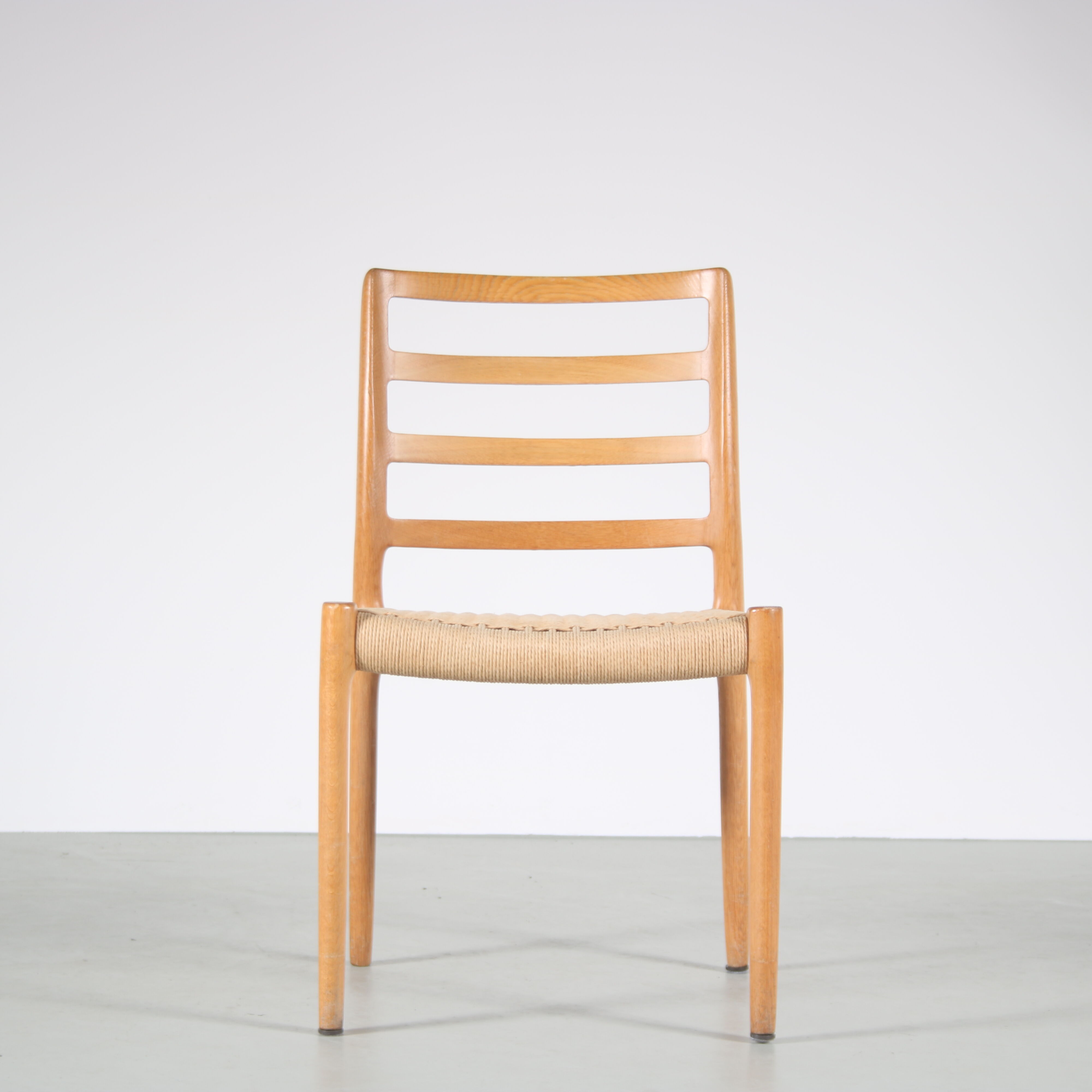 1970s Oak wooden dining set by Moller, Denmark