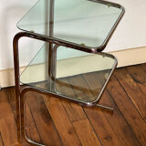 Service/end of vintage canape 1970 double tray