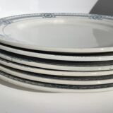 6 Flat Plates Iron Earth Carina U&C Sarreguemines (4lots)