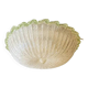 Italian White Graniglia Budinomurano Glass Flush Mount by Simoeng