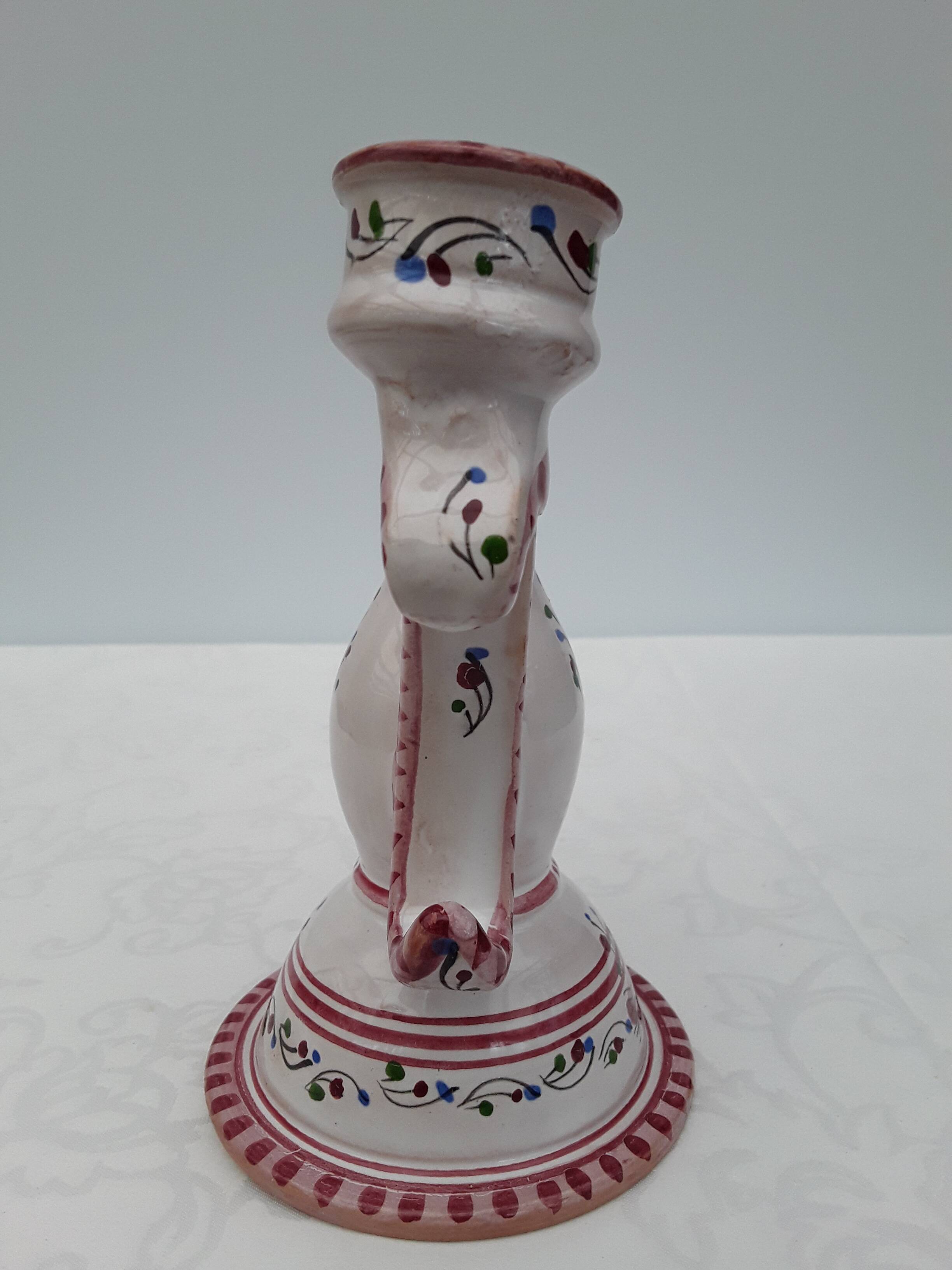 Earthenware candle holder