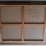 Large oil on canvas landscape of St Paul de Serre signed R. CAZ.