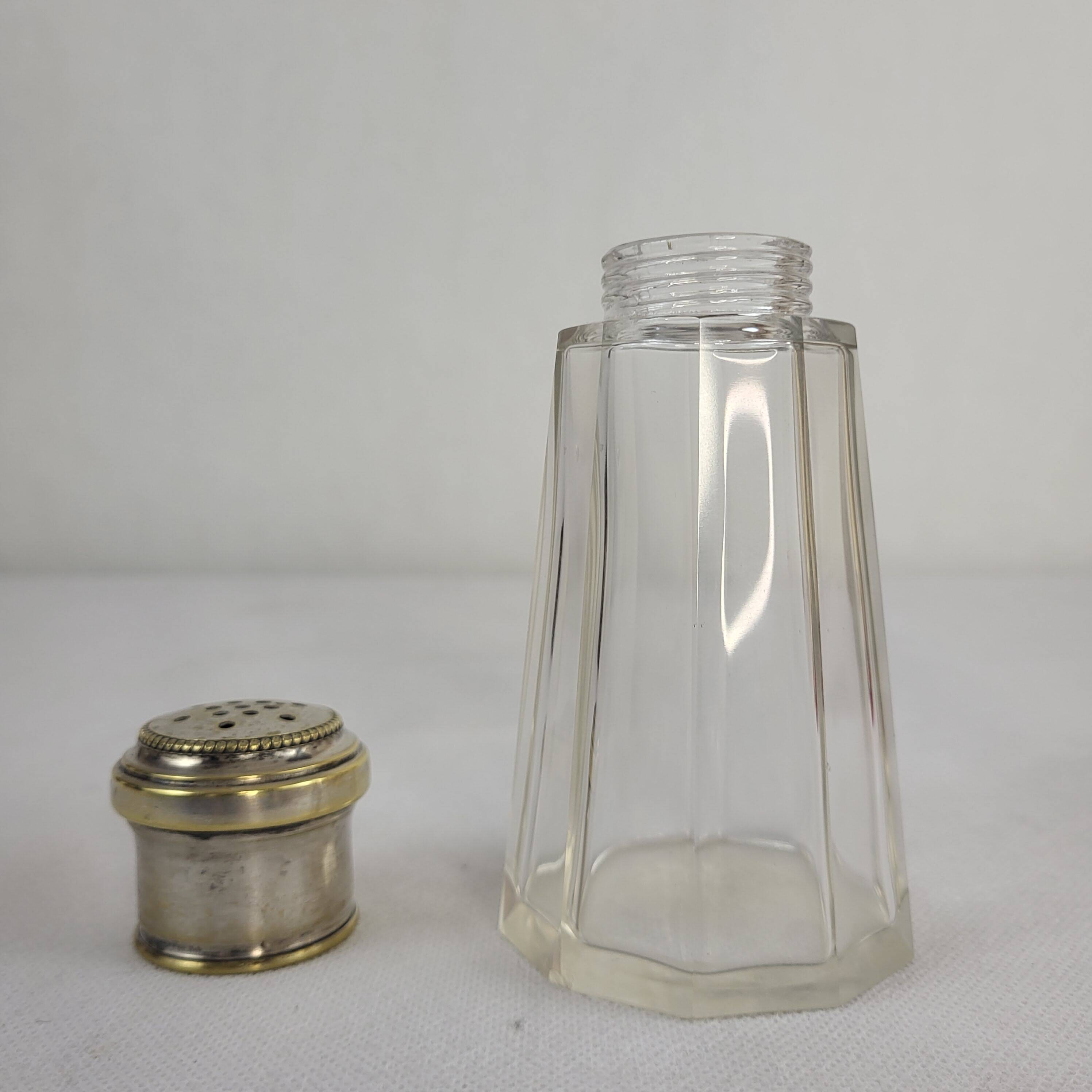 Crystal & silver metal shaker