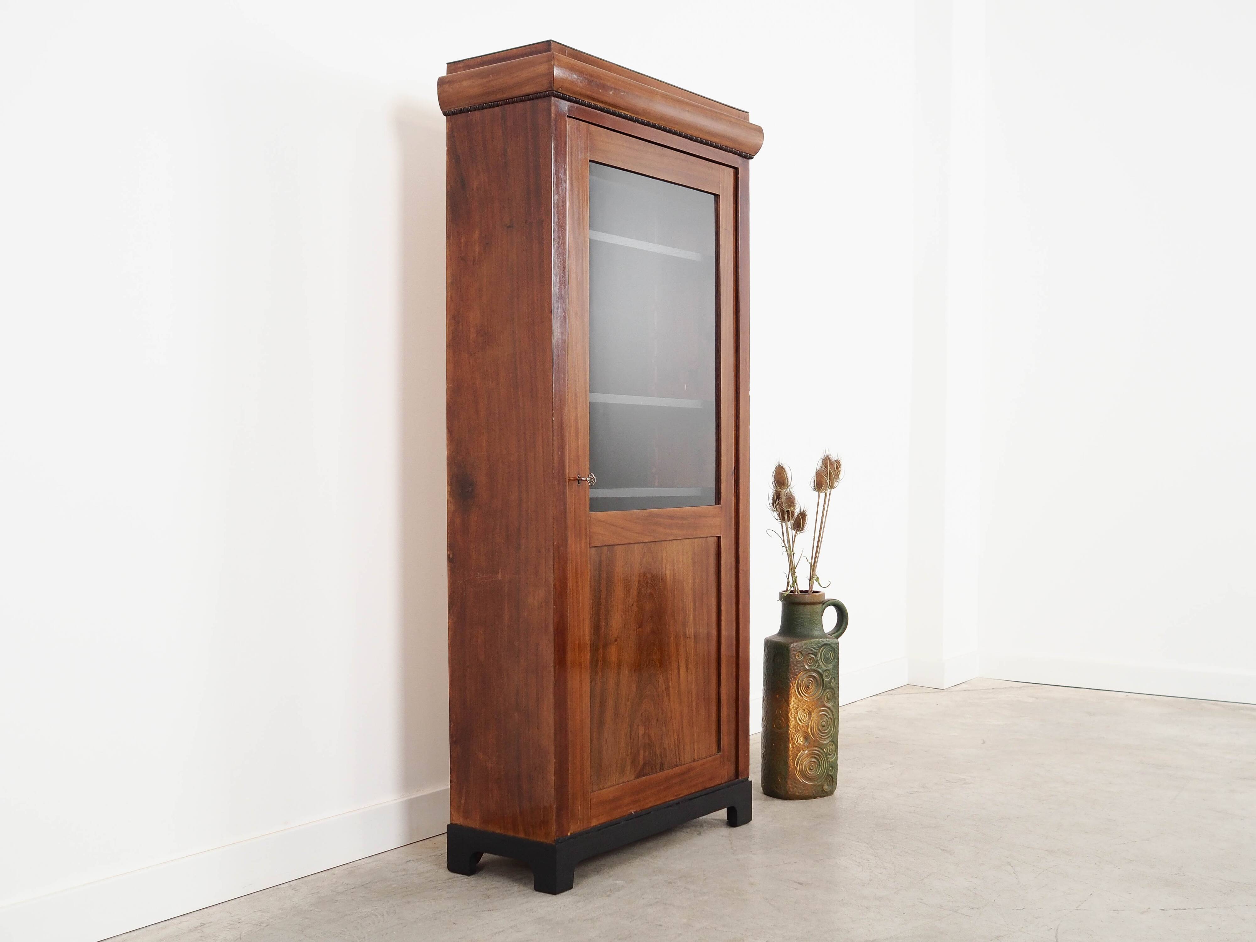 Walnut display cabinet, Danish design, 1960s, made in Denmark