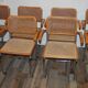 Lot 8 fauteuils Cesca B64 par Marcel Breuer