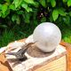Art deco lamp, globe and marble