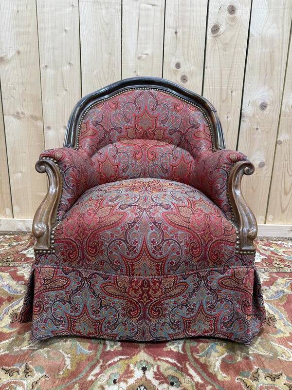 Suite de 4 fauteuils crapaud époque Napoléon III