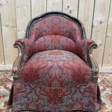 Suite de 4 fauteuils crapaud époque Napoléon III