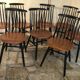 Lot de 8 chaises Tapiovaara vintage scandinave