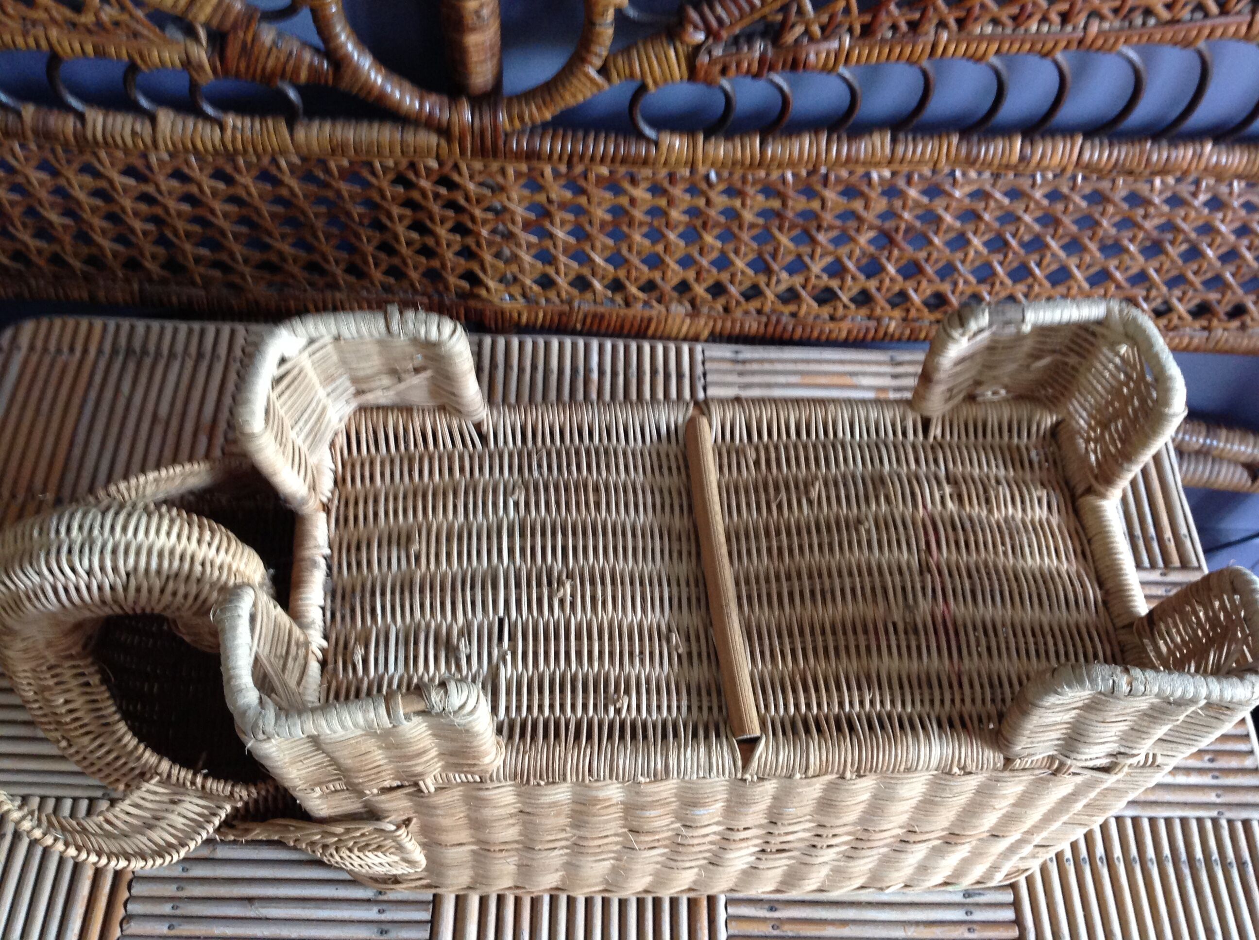 Vintage elephant basket