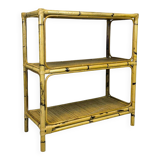 Vintage rattan shelf