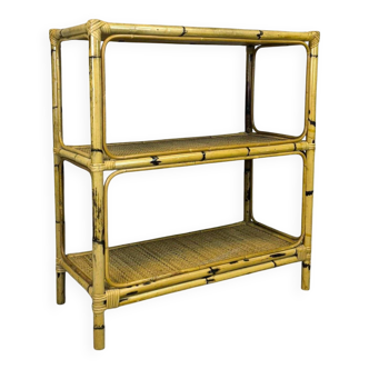 Vintage rattan shelf