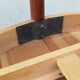 Scandinavian table with integrated extension