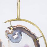 Bronze and amethyst lamp. 1970s.