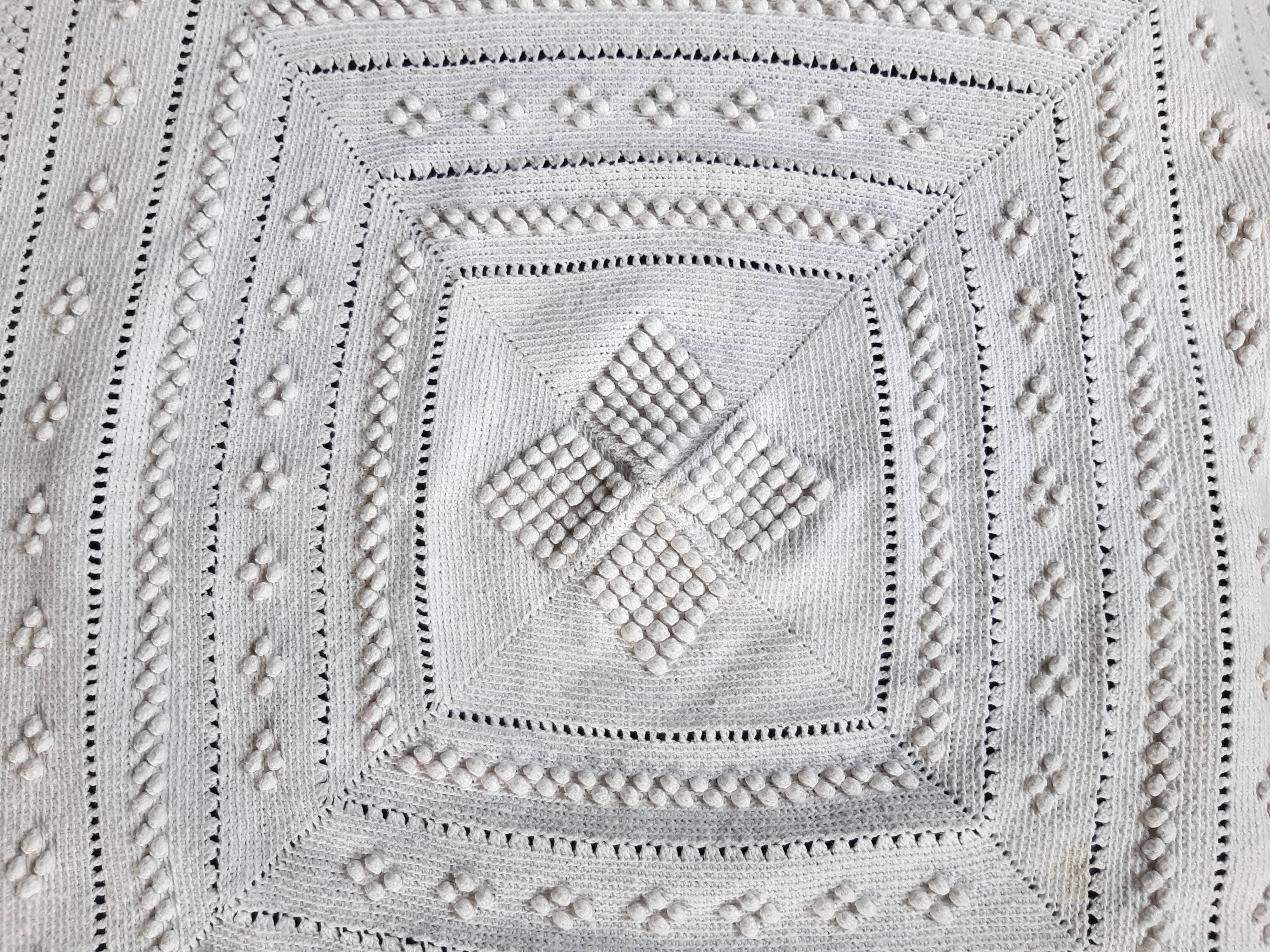 Crochet cushion top