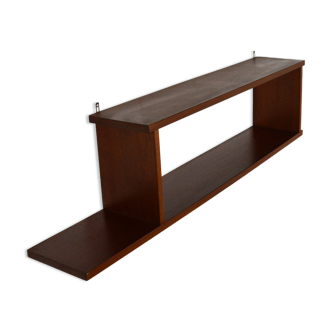 Scandinavian teak hanging shelf 1960s