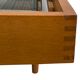 Vintage daybed 1960s minimalist design with drawer in wood