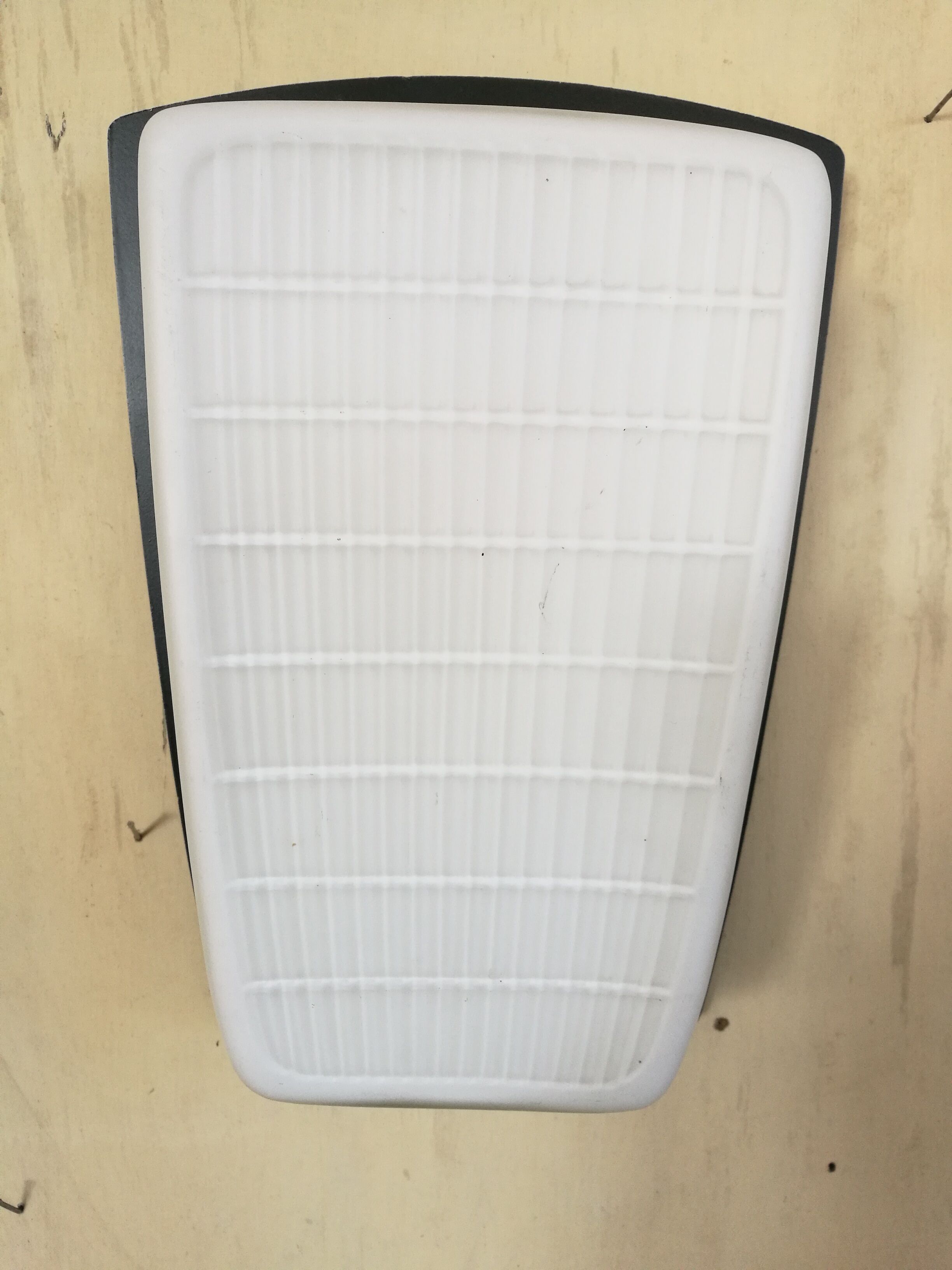 Pair of opaline and metal wall lamps