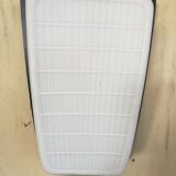 Pair of opaline and metal wall lamps